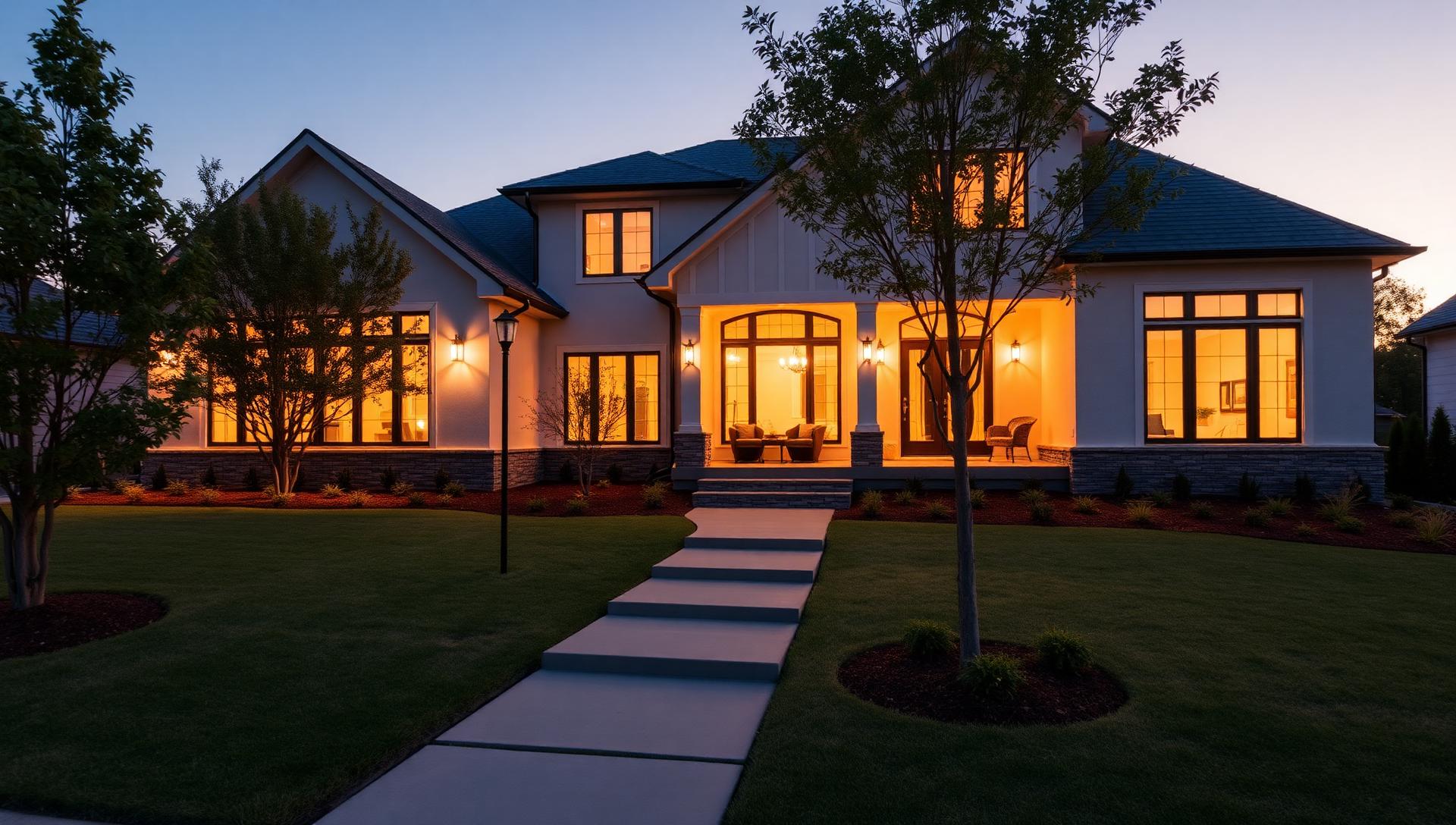 Modern suburban home